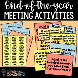 End-of-the-year meeting activities with activities