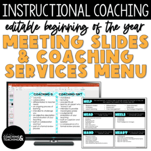 Instructional Coaching Menus and Slides