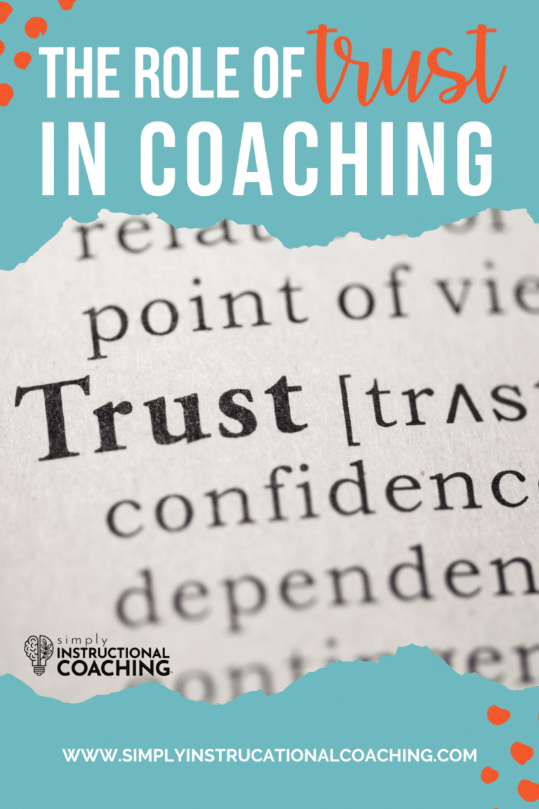 The role of trust in instructional coaching